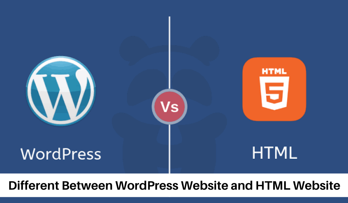 Different between WordPress Website and html website